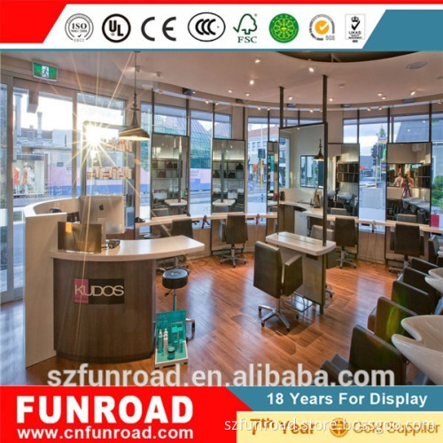 Hot sale 2016 newest hair beauty mall kiosk with LED lighting furnitures